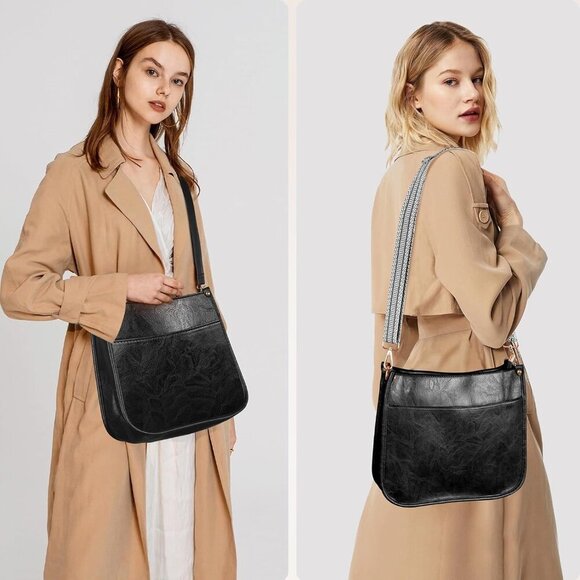 Crossbody Bags for Women, Vegan Leather Crossbody Purse with 2PCS Adjustable Str - Picture 7 of 7